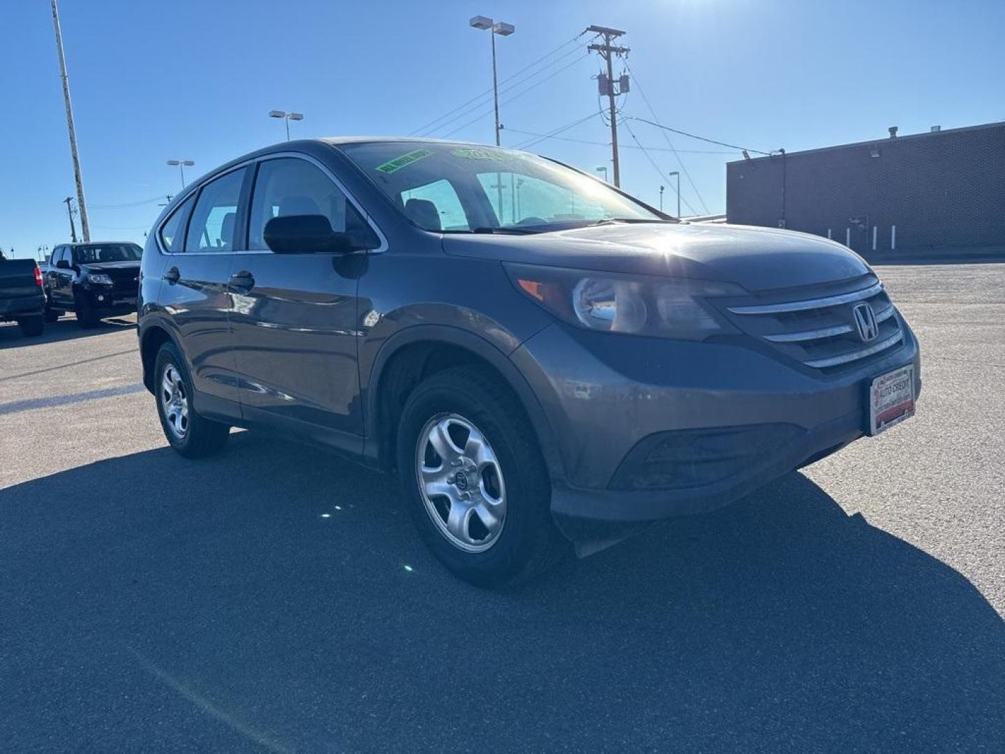 2013 Gray /Gray Honda CR-V LX (2HKRM4H33DH) with an 2.4L I4 DOHC 16V i-VTEC engine, Automatic transmission, located at 10890 W. Colfax Ave., Lakewood, CO, 80215, (303) 274-7692, 39.739914, -105.120132 - 2013 Honda CR-V AWD AWD.<br><br>D1 Auto NEVER charges dealer fees! All cars have clean titles and have been inspected for mechanical issues. We have financing for everyone. Good credit, bad credit, first time buyers.<br><br>Please call Lakewood Location 303-274-7692 or Thornton 303-287-5511 to sched - Photo#2