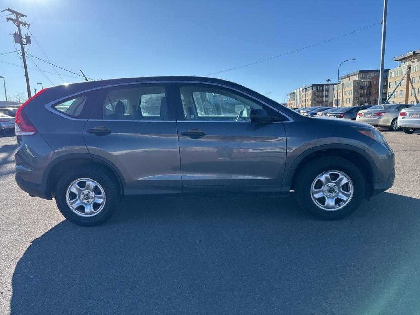 2013 Gray /Gray Honda CR-V LX (2HKRM4H33DH) with an 2.4L I4 DOHC 16V i-VTEC engine, Automatic transmission, located at 10890 W. Colfax Ave., Lakewood, CO, 80215, (303) 274-7692, 39.739914, -105.120132 - 2013 Honda CR-V AWD AWD.<br><br>D1 Auto NEVER charges dealer fees! All cars have clean titles and have been inspected for mechanical issues. We have financing for everyone. Good credit, bad credit, first time buyers.<br><br>Please call Lakewood Location 303-274-7692 or Thornton 303-287-5511 to sched - Photo#3