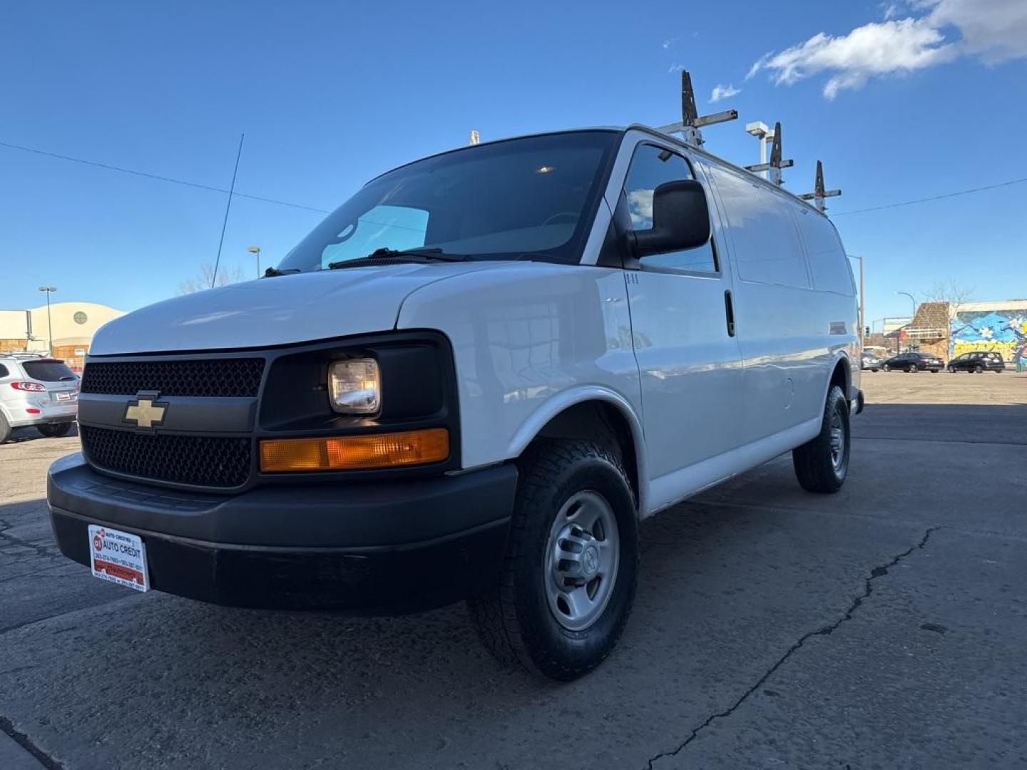 2015 Summit White /Medium Pewter Chevrolet Express 2500 Work Van (1GCWGFCFXF1) with an Vortec 4.8L V8 SFI engine, Automatic transmission, located at 10890 W. Colfax Ave., Lakewood, CO, 80215, (303) 274-7692, 39.739914, -105.120132 - 2015 Chevrolet Express 2500 CARFAX One-Owner. RWD Cargo<br><br>D1 Auto NEVER charges dealer fees! All cars have clean titles and have been inspected for mechanical issues. We have financing for everyone. Good credit, bad credit, first time buyers.<br>Clean CARFAX.<br>Please call Lakewood Location 30 - Photo#0