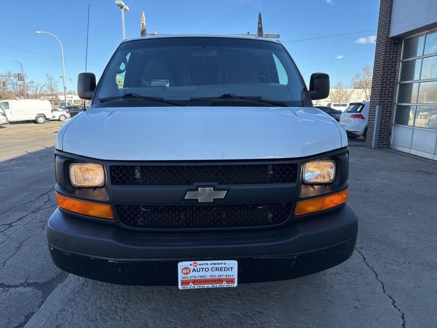 2015 Summit White /Medium Pewter Chevrolet Express 2500 Work Van (1GCWGFCFXF1) with an Vortec 4.8L V8 SFI engine, Automatic transmission, located at 10890 W. Colfax Ave., Lakewood, CO, 80215, (303) 274-7692, 39.739914, -105.120132 - 2015 Chevrolet Express 2500 CARFAX One-Owner. RWD Cargo<br><br>D1 Auto NEVER charges dealer fees! All cars have clean titles and have been inspected for mechanical issues. We have financing for everyone. Good credit, bad credit, first time buyers.<br>Clean CARFAX.<br>Please call Lakewood Location 30 - Photo#1