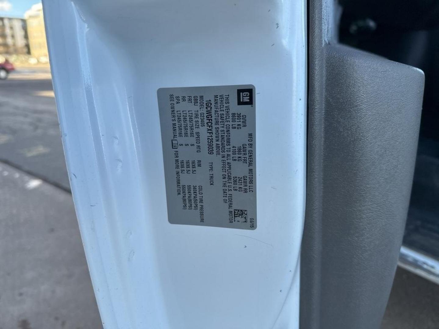 2015 Summit White /Medium Pewter Chevrolet Express 2500 Work Van (1GCWGFCFXF1) with an Vortec 4.8L V8 SFI engine, Automatic transmission, located at 10890 W. Colfax Ave., Lakewood, CO, 80215, (303) 274-7692, 39.739914, -105.120132 - 2015 Chevrolet Express 2500 CARFAX One-Owner. RWD Cargo<br><br>D1 Auto NEVER charges dealer fees! All cars have clean titles and have been inspected for mechanical issues. We have financing for everyone. Good credit, bad credit, first time buyers.<br>Clean CARFAX.<br>Please call Lakewood Location 30 - Photo#15