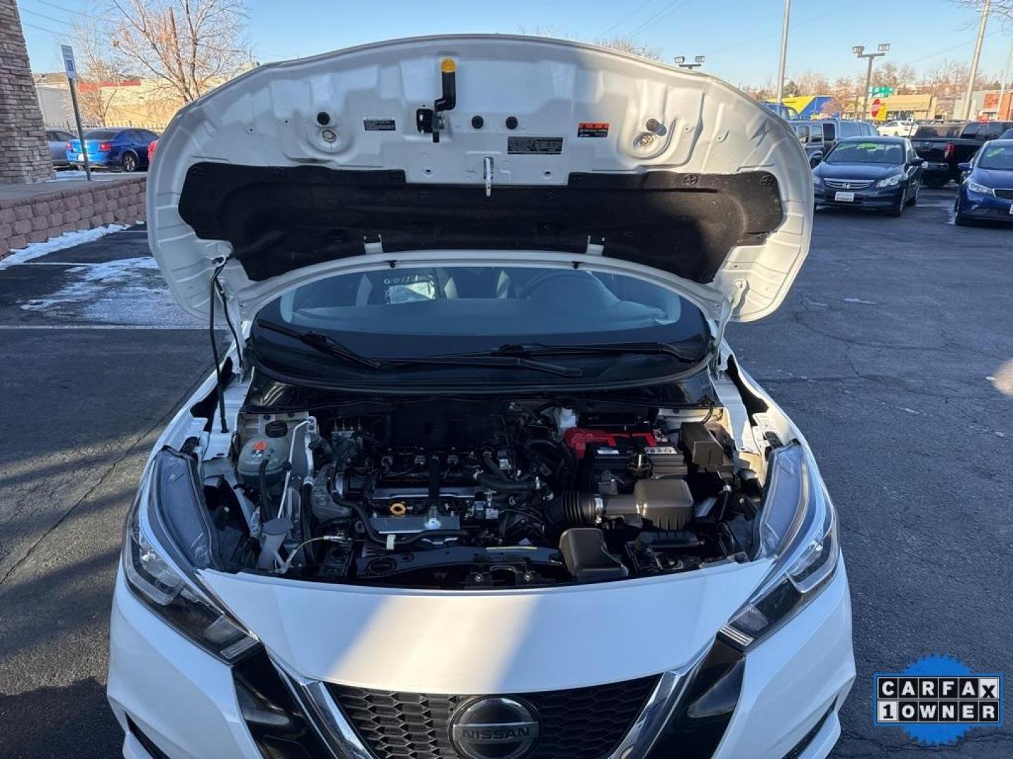 2022 WHITE /ACTUAL Nissan Versa SV (3N1CN8EV9NL) with an 4 Cyl, 1.6L engine, Automatic transmission, located at 10890 W. Colfax Ave., Lakewood, CO, 80215, (303) 274-7692, 39.739914, -105.120132 - Photo#66