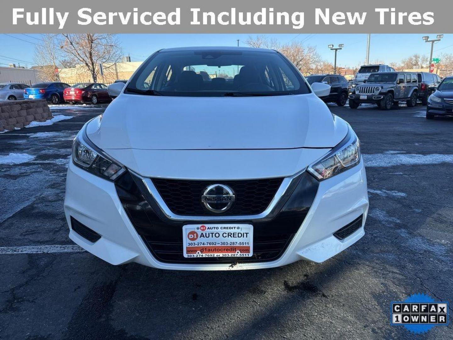 2022 WHITE /ACTUAL Nissan Versa SV (3N1CN8EV9NL) with an 4 Cyl, 1.6L engine, Automatic transmission, located at 10890 W. Colfax Ave., Lakewood, CO, 80215, (303) 274-7692, 39.739914, -105.120132 - Photo#1