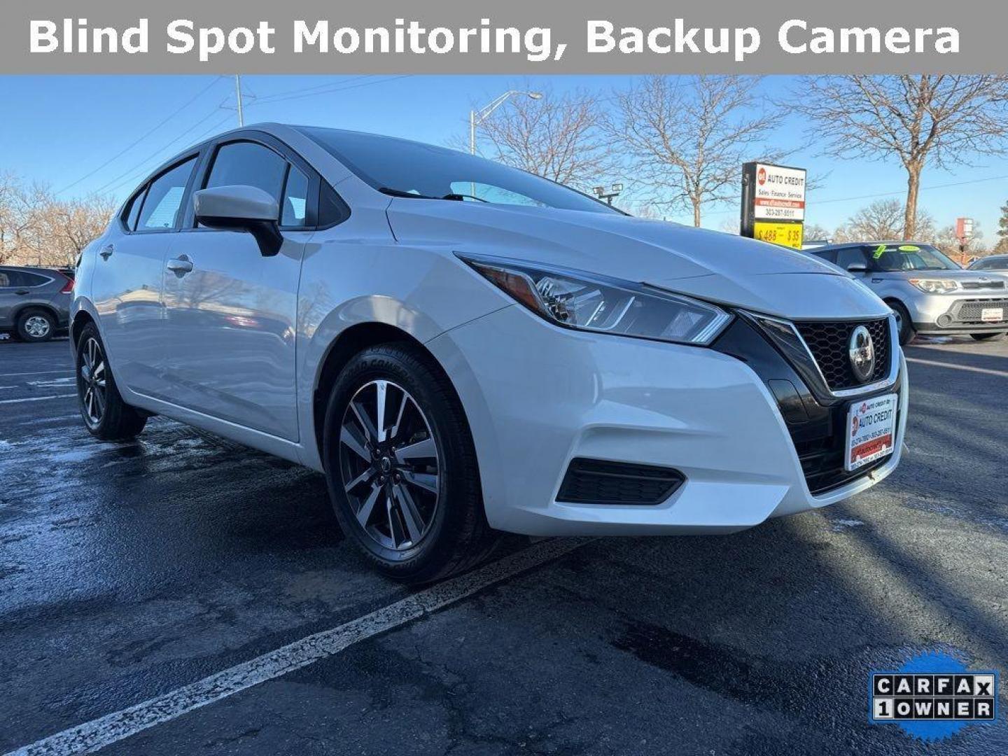 2022 WHITE /ACTUAL Nissan Versa SV (3N1CN8EV9NL) with an 4 Cyl, 1.6L engine, Automatic transmission, located at 10890 W. Colfax Ave., Lakewood, CO, 80215, (303) 274-7692, 39.739914, -105.120132 - Photo#2