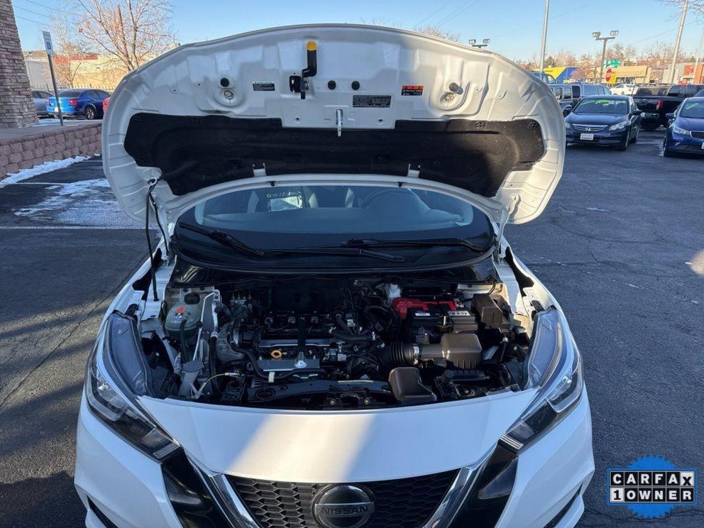 2022 WHITE /ACTUAL Nissan Versa SV (3N1CN8EV9NL) with an 4 Cyl, 1.6L engine, Automatic transmission, located at 10890 W. Colfax Ave., Lakewood, CO, 80215, (303) 274-7692, 39.739914, -105.120132 - Photo#32