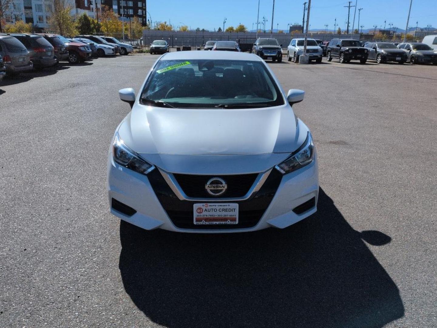 2022 WHITE /ACTUAL Nissan Versa SV (3N1CN8EV9NL) with an 4 Cyl, 1.6L engine, Automatic transmission, located at 10890 W. Colfax Ave., Lakewood, CO, 80215, (303) 274-7692, 39.739914, -105.120132 - Discover the perfect blend of style, efficiency, and reliability with this 2022 Nissan Versa SV. This compact sedan is ideal for those seeking an economical yet comfortable driving experience. Equipped with a 4-cylinder, 1.6L engine and front-wheel drive, this vehicle ensures a smooth, responsive ri - Photo#1
