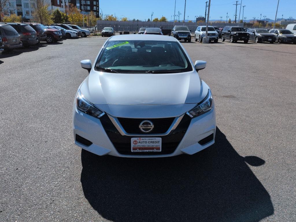 2022 WHITE /ACTUAL Nissan Versa SV (3N1CN8EV9NL) with an 4 Cyl, 1.6L engine, Automatic transmission, located at 10890 W. Colfax Ave., Lakewood, CO, 80215, (303) 274-7692, 39.739914, -105.120132 - Discover the perfect blend of style, efficiency, and reliability with this 2022 Nissan Versa SV. This compact sedan is ideal for those seeking an economical yet comfortable driving experience. Equipped with a 4-cylinder, 1.6L engine and front-wheel drive, this vehicle ensures a smooth, responsive ri - Photo#1