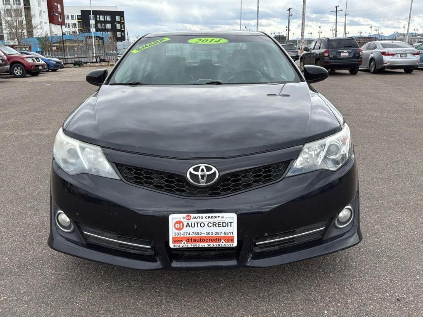 2014 BLACK Toyota Camry SE (4T1BF1FK5EU) with an 4 Cyl, 2.5L engine, Automatic transmission, located at 10890 W. Colfax Ave., Lakewood, CO, 80215, (303) 274-7692, 39.739914, -105.120132 - Photo#1