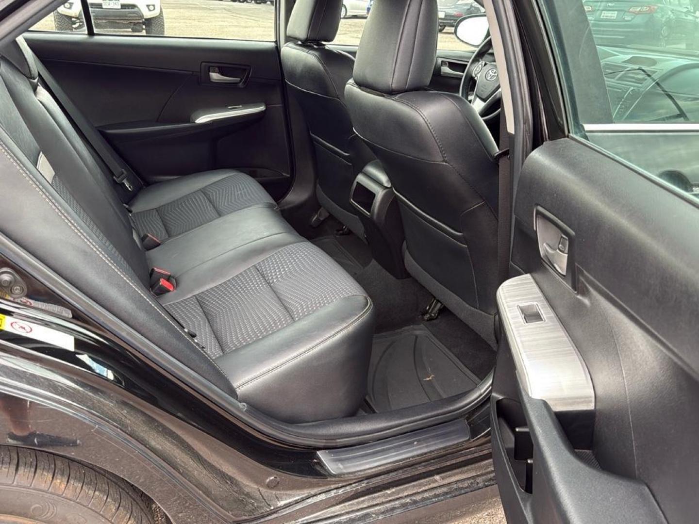 2014 BLACK Toyota Camry SE (4T1BF1FK5EU) with an 4 Cyl, 2.5L engine, Automatic transmission, located at 10890 W. Colfax Ave., Lakewood, CO, 80215, (303) 274-7692, 39.739914, -105.120132 - Photo#16