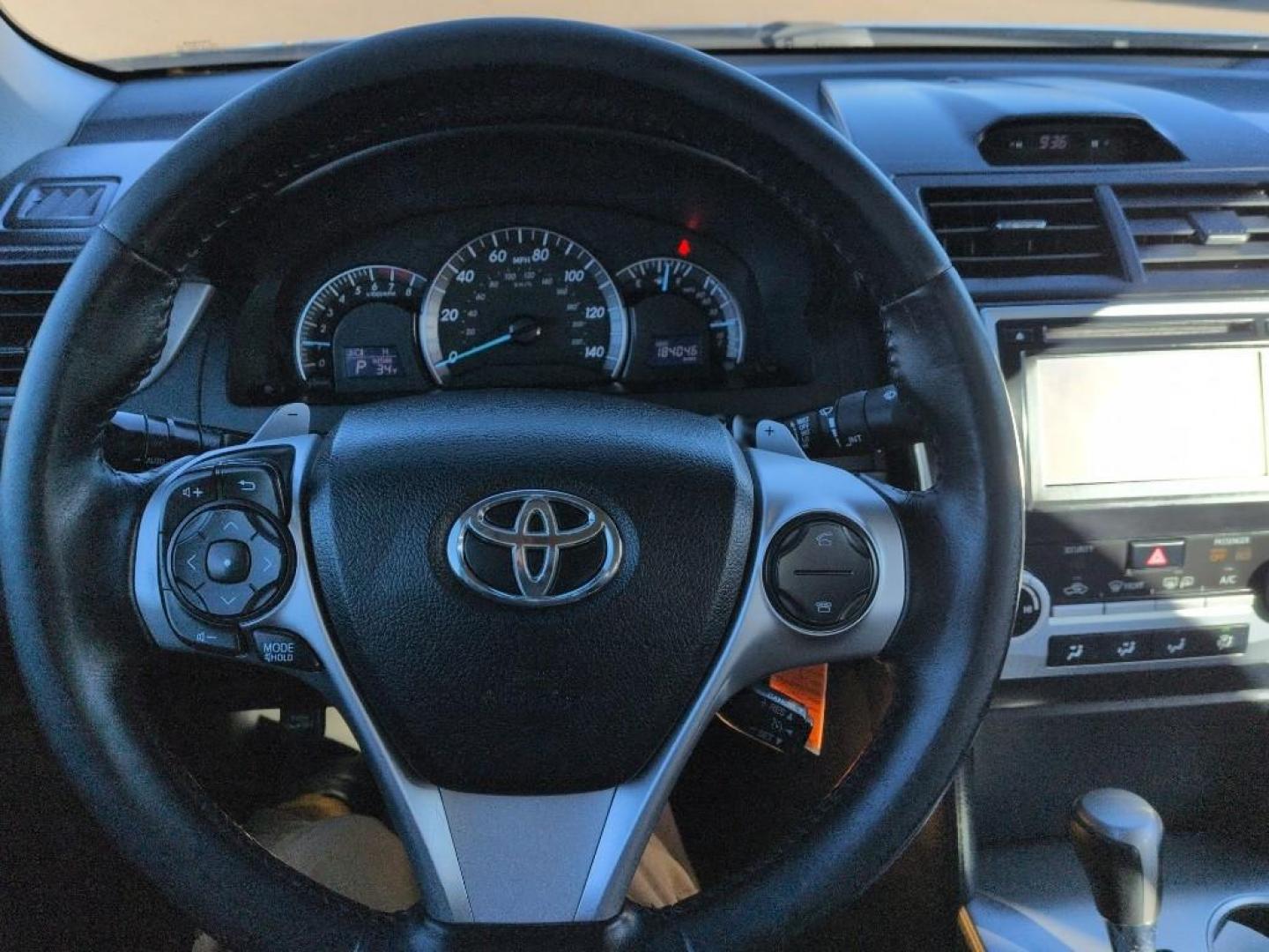 2014 BLACK Toyota Camry SE (4T1BF1FK5EU) with an 4 Cyl, 2.5L engine, Automatic transmission, located at 10890 W. Colfax Ave., Lakewood, CO, 80215, (303) 274-7692, 39.739914, -105.120132 - Photo#10