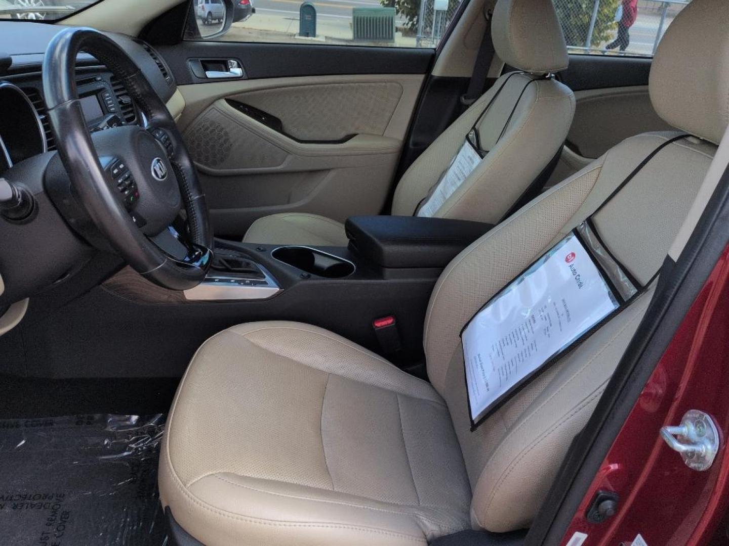 2015 RED Kia Optima EX (5XXGN4A71FG) with an 4 Cyl, 2.4L engine, Automatic transmission, located at 10890 W. Colfax Ave., Lakewood, CO, 80215, (303) 274-7692, 39.739914, -105.120132 - Photo#9