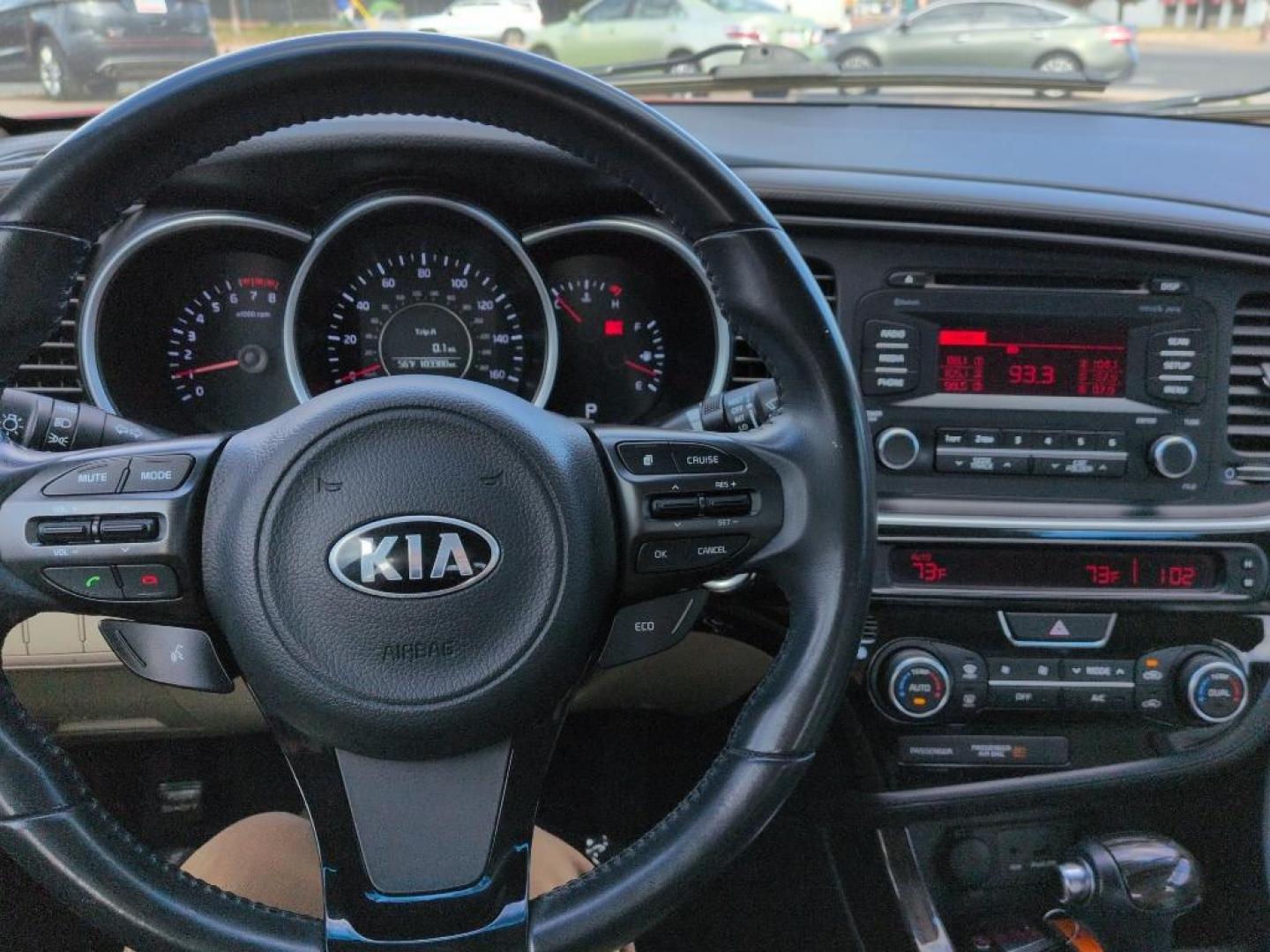 2015 RED Kia Optima EX (5XXGN4A71FG) with an 4 Cyl, 2.4L engine, Automatic transmission, located at 10890 W. Colfax Ave., Lakewood, CO, 80215, (303) 274-7692, 39.739914, -105.120132 - Photo#10