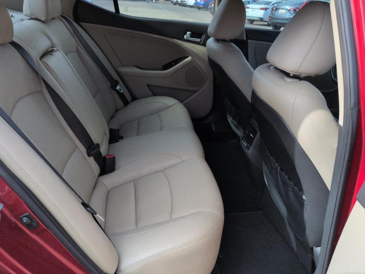 2015 RED Kia Optima EX (5XXGN4A71FG) with an 4 Cyl, 2.4L engine, Automatic transmission, located at 10890 W. Colfax Ave., Lakewood, CO, 80215, (303) 274-7692, 39.739914, -105.120132 - Photo#19