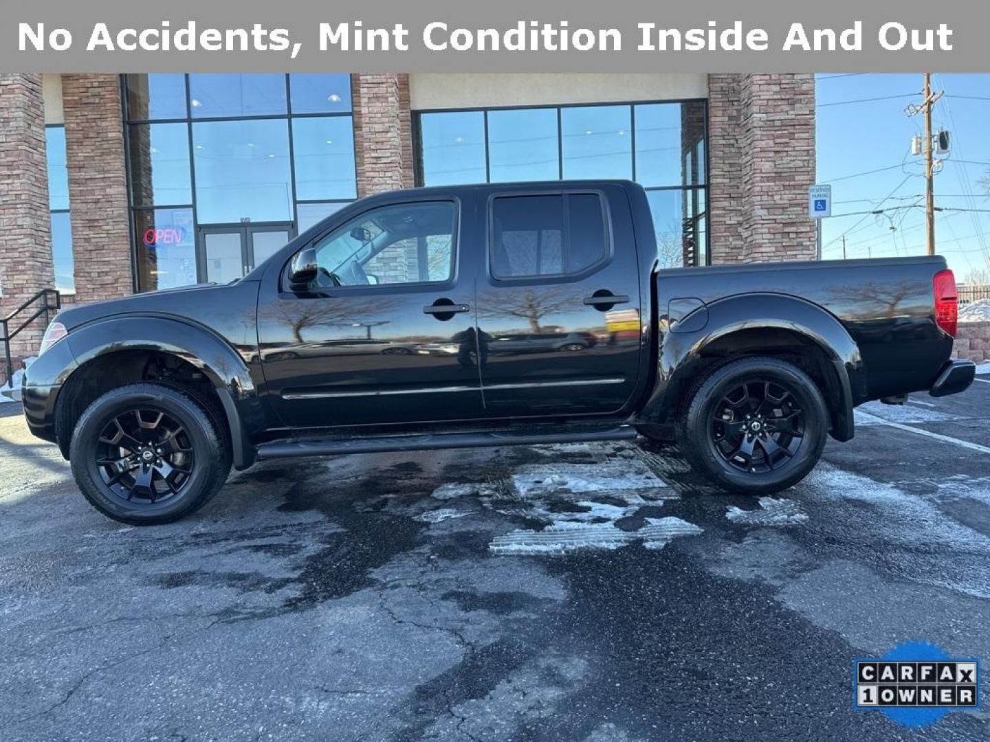 2019 Magnetic Black Pearl /Steel Nissan Frontier SV (1N6AD0EV5KN) with an 4.0L V6 DOHC engine, Automatic transmission, located at 10890 W. Colfax Ave., Lakewood, CO, 80215, (303) 274-7692, 39.739914, -105.120132 - 2019 Nissan Frontier CARFAX One-Owner. 4WD Midnight Edition All Cars Have Clean Titles And Are Serviced Before Sale., CarfaxOne Owner, No Accidents, Apple/Android Car Play, Backup Camera, Heated Seats, Bluetooth/ With Bluetooth Audio, Frontier SV Midnight Edition, 4WD, Bed Liner, Bed Liner/Trailer H - Photo#4
