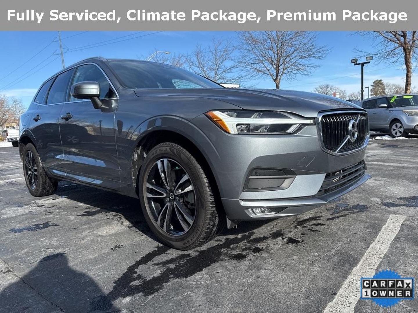 2021 Bright Silver Metallic /Maroon Brown Volvo XC60 T6 Momentum (YV4A22RK5M1) with an I4 Supercharged engine, Automatic transmission, located at 10890 W. Colfax Ave., Lakewood, CO, 80215, (303) 274-7692, 39.739914, -105.120132 - 2021 Volvo XC60 CARFAX One-Owner with regular service on Carfax. T6 engine producing 316 horsepower and equiped with Climate and Premium package. Loaded with hetaed front and rear seats, heated steering wheel, blind spot montoring, collision avoidance and mitigation. Apple/Android Carplay, Panoramic - Photo#3
