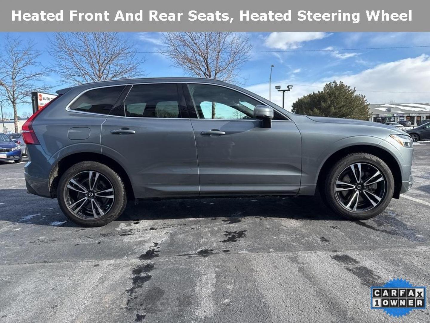 2021 Bright Silver Metallic /Maroon Brown Volvo XC60 T6 Momentum (YV4A22RK5M1) with an I4 Supercharged engine, Automatic transmission, located at 10890 W. Colfax Ave., Lakewood, CO, 80215, (303) 274-7692, 39.739914, -105.120132 - 2021 Volvo XC60 CARFAX One-Owner with regular service on Carfax. T6 engine producing 316 horsepower and equiped with Climate and Premium package. Loaded with hetaed front and rear seats, heated steering wheel, blind spot montoring, collision avoidance and mitigation. Apple/Android Carplay, Panoramic - Photo#4
