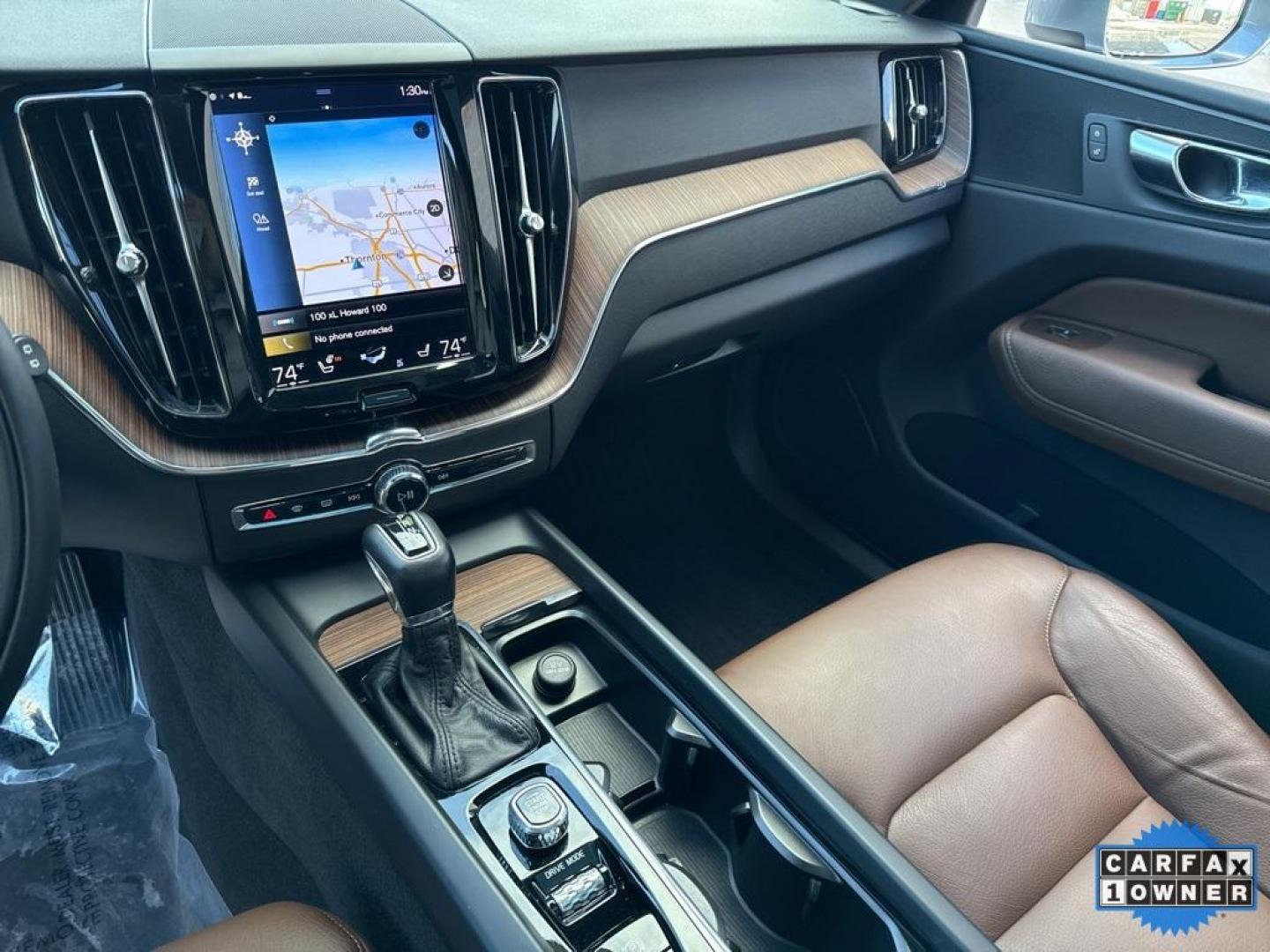 2021 Bright Silver Metallic /Maroon Brown Volvo XC60 T6 Momentum (YV4A22RK5M1) with an I4 Supercharged engine, Automatic transmission, located at 10890 W. Colfax Ave., Lakewood, CO, 80215, (303) 274-7692, 39.739914, -105.120132 - 2021 Volvo XC60 CARFAX One-Owner with regular service on Carfax. T6 engine producing 316 horsepower and equiped with Climate and Premium package. Loaded with hetaed front and rear seats, heated steering wheel, blind spot montoring, collision avoidance and mitigation. Apple/Android Carplay, Panoramic - Photo#11