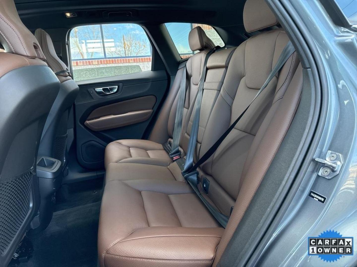 2021 Bright Silver Metallic /Maroon Brown Volvo XC60 T6 Momentum (YV4A22RK5M1) with an I4 Supercharged engine, Automatic transmission, located at 10890 W. Colfax Ave., Lakewood, CO, 80215, (303) 274-7692, 39.739914, -105.120132 - 2021 Volvo XC60 CARFAX One-Owner with regular service on Carfax. T6 engine producing 316 horsepower and equiped with Climate and Premium package. Loaded with hetaed front and rear seats, heated steering wheel, blind spot montoring, collision avoidance and mitigation. Apple/Android Carplay, Panoramic - Photo#17
