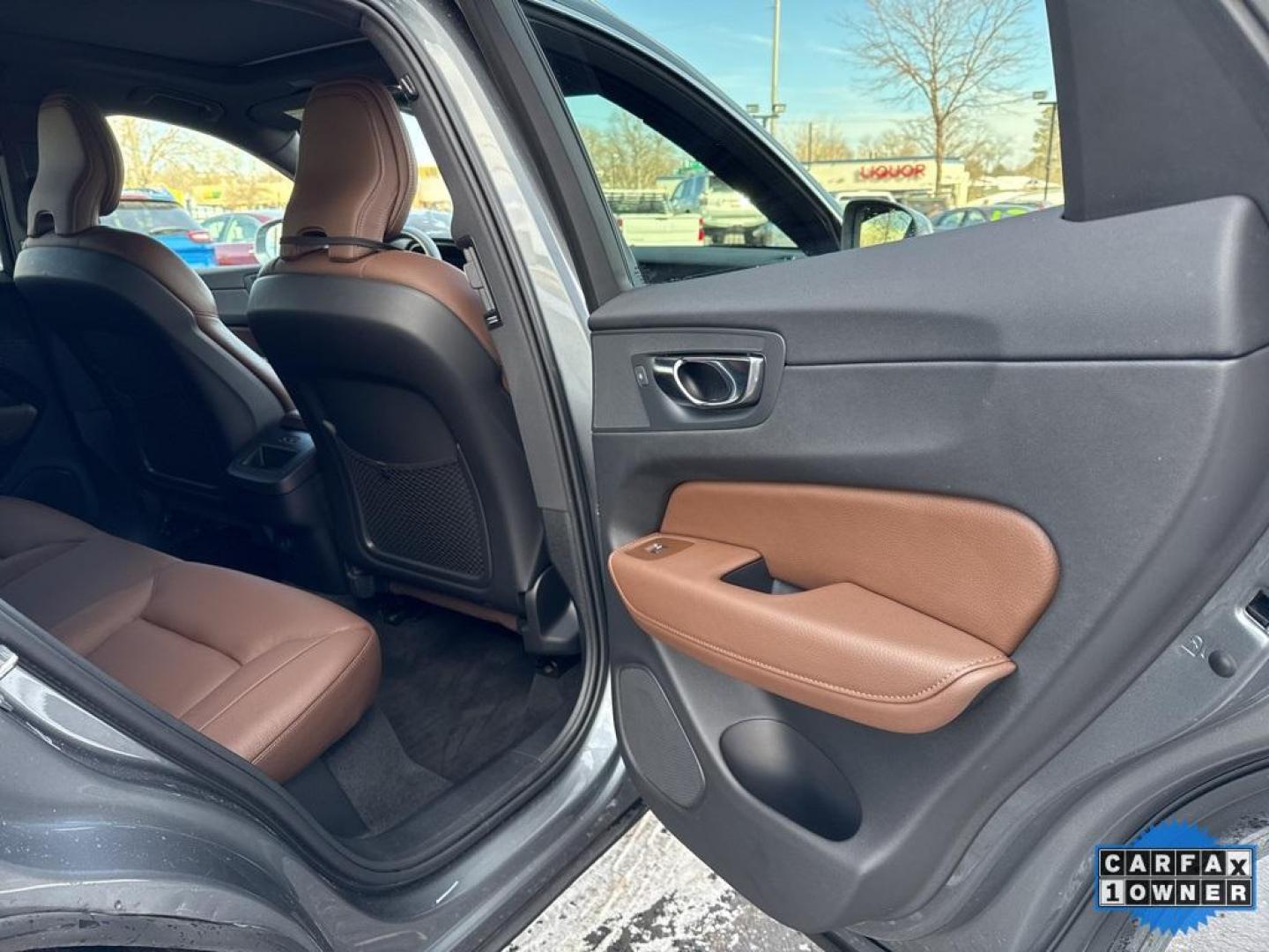 2021 Bright Silver Metallic /Maroon Brown Volvo XC60 T6 Momentum (YV4A22RK5M1) with an I4 Supercharged engine, Automatic transmission, located at 10890 W. Colfax Ave., Lakewood, CO, 80215, (303) 274-7692, 39.739914, -105.120132 - 2021 Volvo XC60 CARFAX One-Owner with regular service on Carfax. T6 engine producing 316 horsepower and equiped with Climate and Premium package. Loaded with hetaed front and rear seats, heated steering wheel, blind spot montoring, collision avoidance and mitigation. Apple/Android Carplay, Panoramic - Photo#30