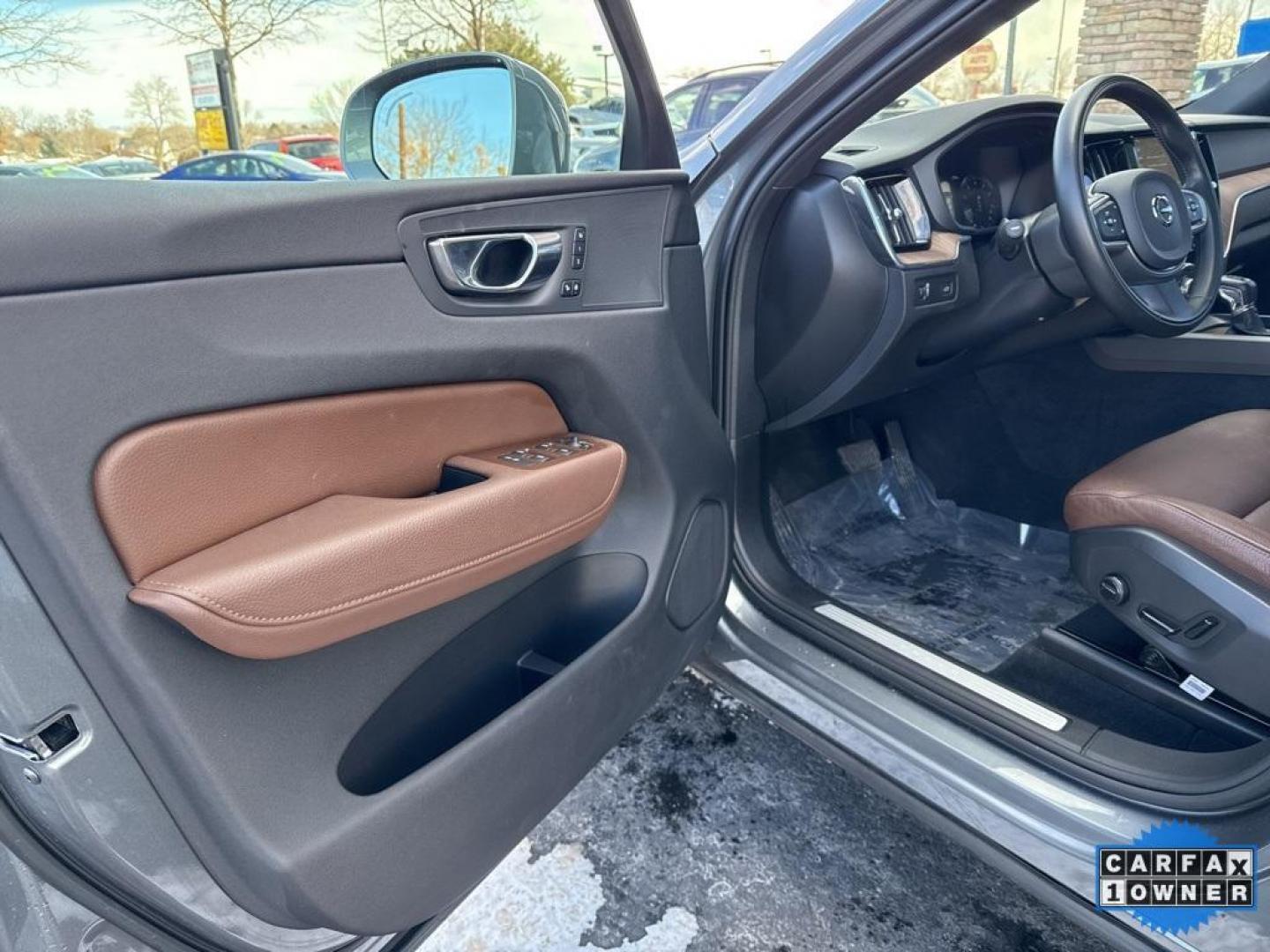 2021 Bright Silver Metallic /Maroon Brown Volvo XC60 T6 Momentum (YV4A22RK5M1) with an I4 Supercharged engine, Automatic transmission, located at 10890 W. Colfax Ave., Lakewood, CO, 80215, (303) 274-7692, 39.739914, -105.120132 - 2021 Volvo XC60 CARFAX One-Owner with regular service on Carfax. T6 engine producing 316 horsepower and equiped with Climate and Premium package. Loaded with hetaed front and rear seats, heated steering wheel, blind spot montoring, collision avoidance and mitigation. Apple/Android Carplay, Panoramic - Photo#31