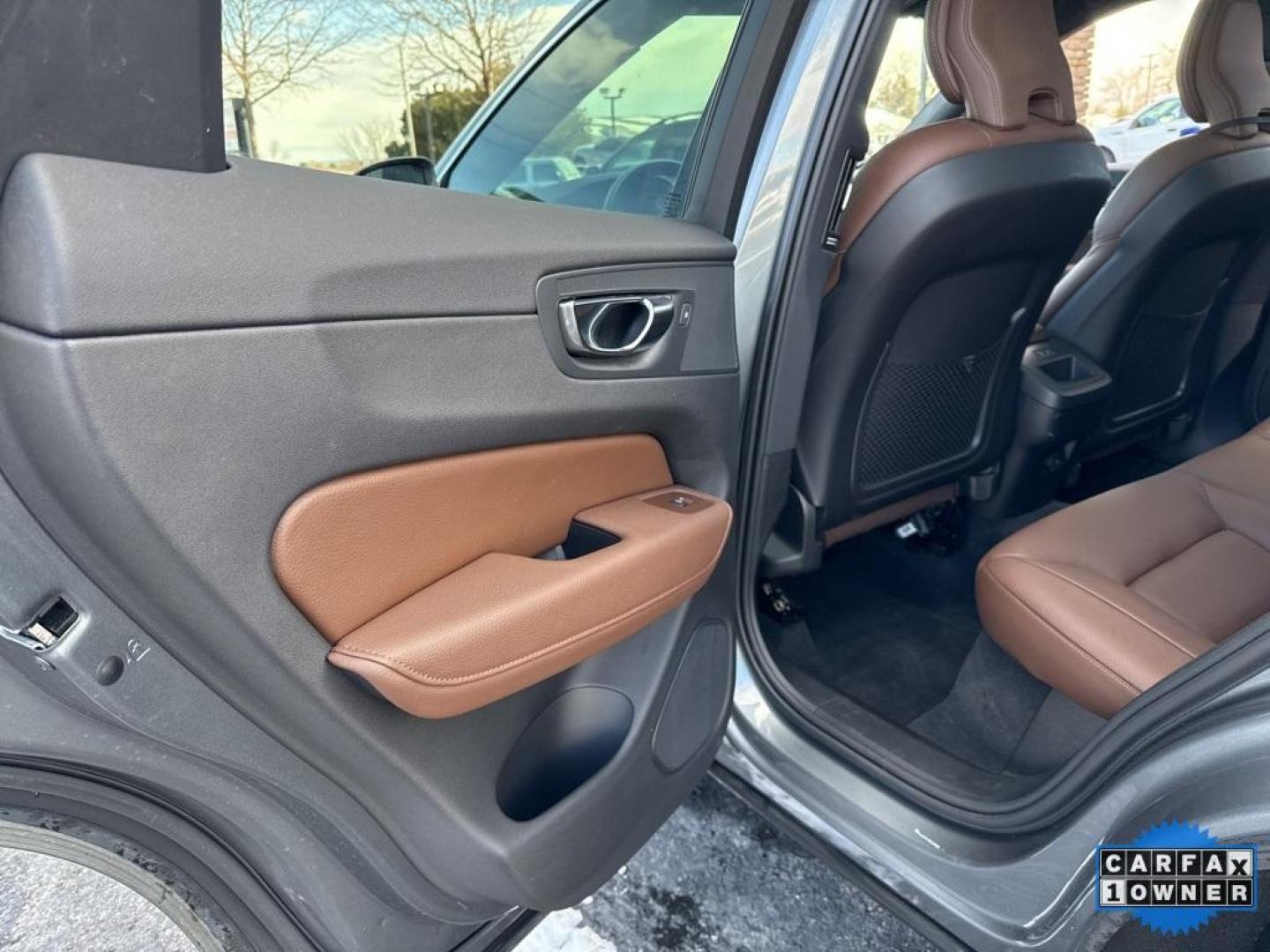 2021 Bright Silver Metallic /Maroon Brown Volvo XC60 T6 Momentum (YV4A22RK5M1) with an I4 Supercharged engine, Automatic transmission, located at 10890 W. Colfax Ave., Lakewood, CO, 80215, (303) 274-7692, 39.739914, -105.120132 - 2021 Volvo XC60 CARFAX One-Owner with regular service on Carfax. T6 engine producing 316 horsepower and equiped with Climate and Premium package. Loaded with hetaed front and rear seats, heated steering wheel, blind spot montoring, collision avoidance and mitigation. Apple/Android Carplay, Panoramic - Photo#32