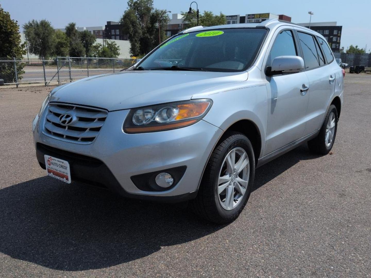 2010 SILVER Hyundai Santa Fe LIMITED 3.5 AWD (5NMSKDAGXAH) with an V6, 3.5L engine, Automatic transmission, located at 10890 W. Colfax Ave., Lakewood, CO, 80215, (303) 274-7692, 39.739914, -105.120132 - Photo#0