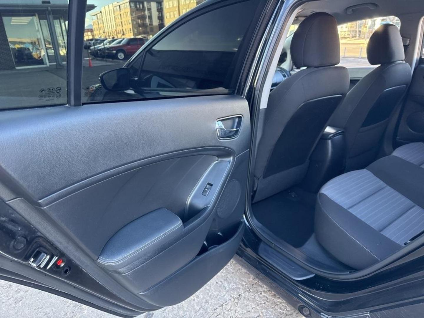 2016 BLACK Kia Forte5 LX (KNAFK5A83G5) with an 4 Cyl, 2.0L engine, Automatic transmission, located at 10890 W. Colfax Ave., Lakewood, CO, 80215, (303) 274-7692, 39.739914, -105.120132 - Photo#48