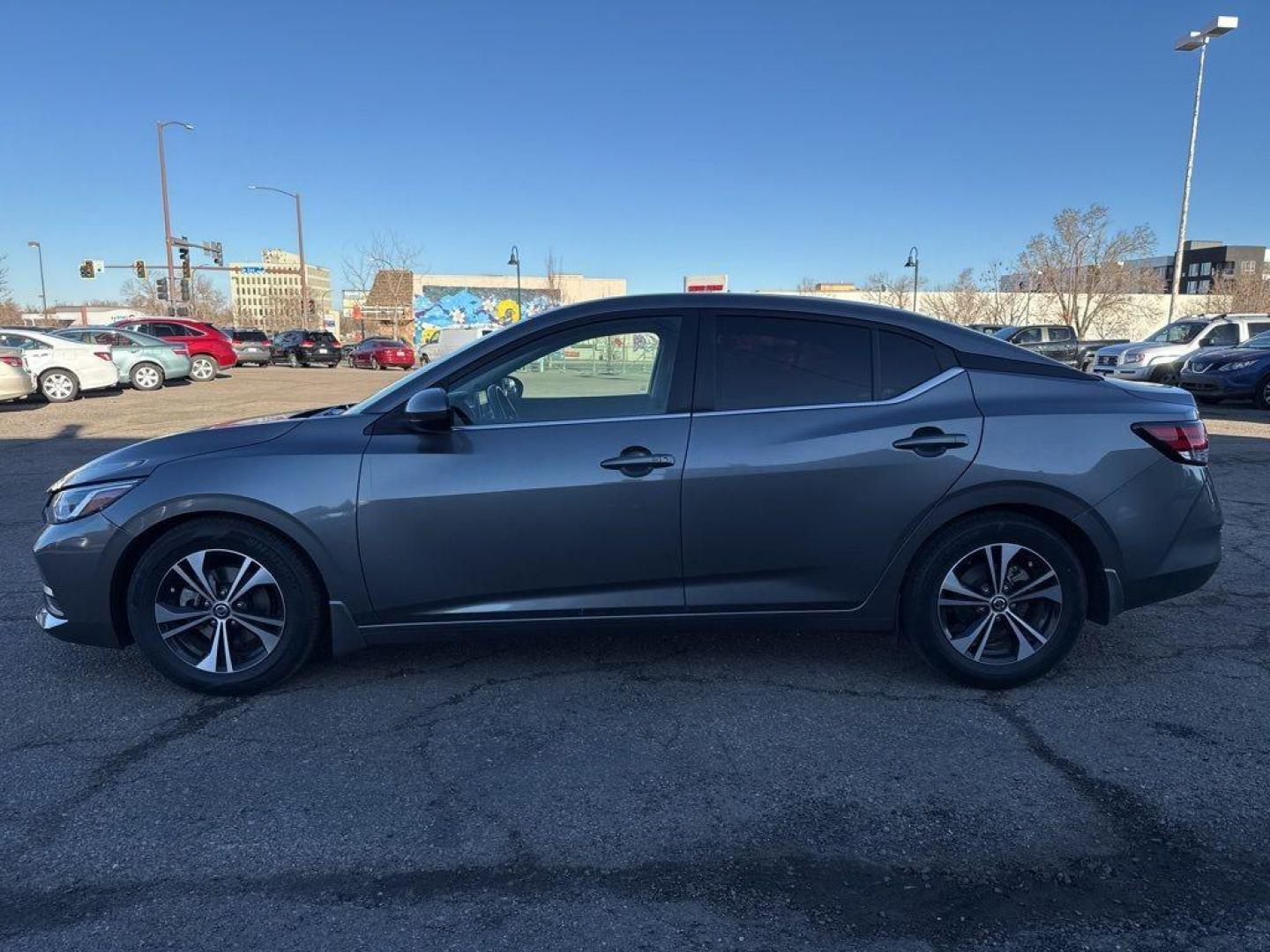 2021 GRAY Nissan Sentra SV (3N1AB8CV3MY) with an 4 Cyl, 2.0L engine, Automatic transmission, located at 10890 W. Colfax Ave., Lakewood, CO, 80215, (303) 274-7692, 39.739914, -105.120132 - Photo#7