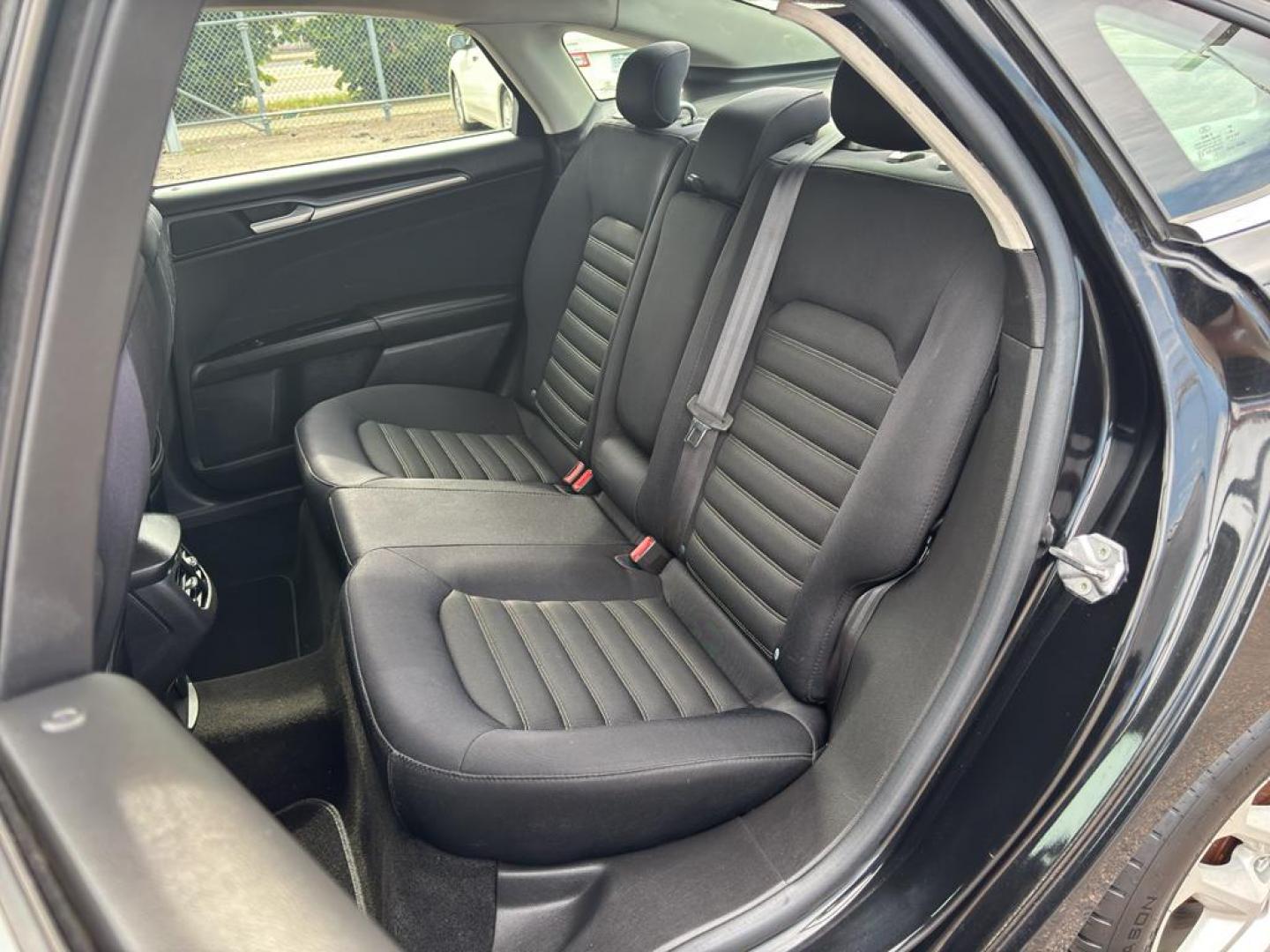 2013 BLACK Ford Fusion SE (3FA6P0HR6DR) with an 4 Cyl, 1.6L engine, Automatic transmission, located at 10890 W. Colfax Ave., Lakewood, CO, 80215, (303) 274-7692, 39.739914, -105.120132 - Photo#12