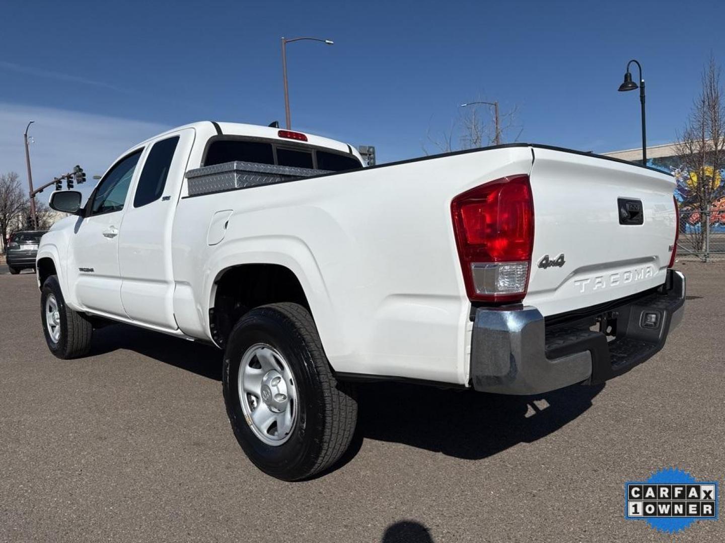 2016 Super White /Cement Gray Toyota Tacoma SR5 (5TFSZ5ANXGX) with an V6 engine, Automatic transmission, located at 10890 W. Colfax Ave., Lakewood, CO, 80215, (303) 274-7692, 39.739914, -105.120132 - 2016 Toyota Tacoma CARFAX One-Owner. 4WD All Cars Have Clean Titles And Are Serviced Before Sale., CarfaxOne Owner, Backup Camera, Non Smoker, No Pet Odor Or Hair, Tacoma SR5, V6, 4WD.<br><br>D1 Auto NEVER charges dealer fees! All cars have clean titles and have been inspected for mechanical issues. - Photo#6