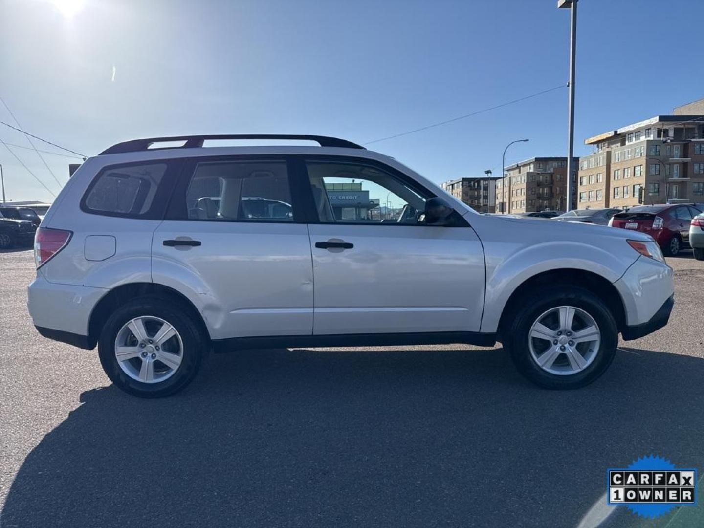 2010 Satin White Pearl /Aurora Platinum Subaru Forester 2.5X (JF2SH6BC5AH) with an 2.5L H4 SMPI SOHC 16V LEV II 170hp engine, Automatic transmission, located at 10890 W. Colfax Ave., Lakewood, CO, 80215, (303) 274-7692, 39.739914, -105.120132 - 2010 Subaru Forester CARFAX One-Owner, very clean inside and out! AWD Special Edition All Cars Have Clean Titles And Are Serviced Before Sale., New Tires, Non Smoker, No Pet Odor Or Hair, AWD.<br><br>D1 Auto NEVER charges dealer fees! All cars have clean titles and have been inspected for mechanical - Photo#3