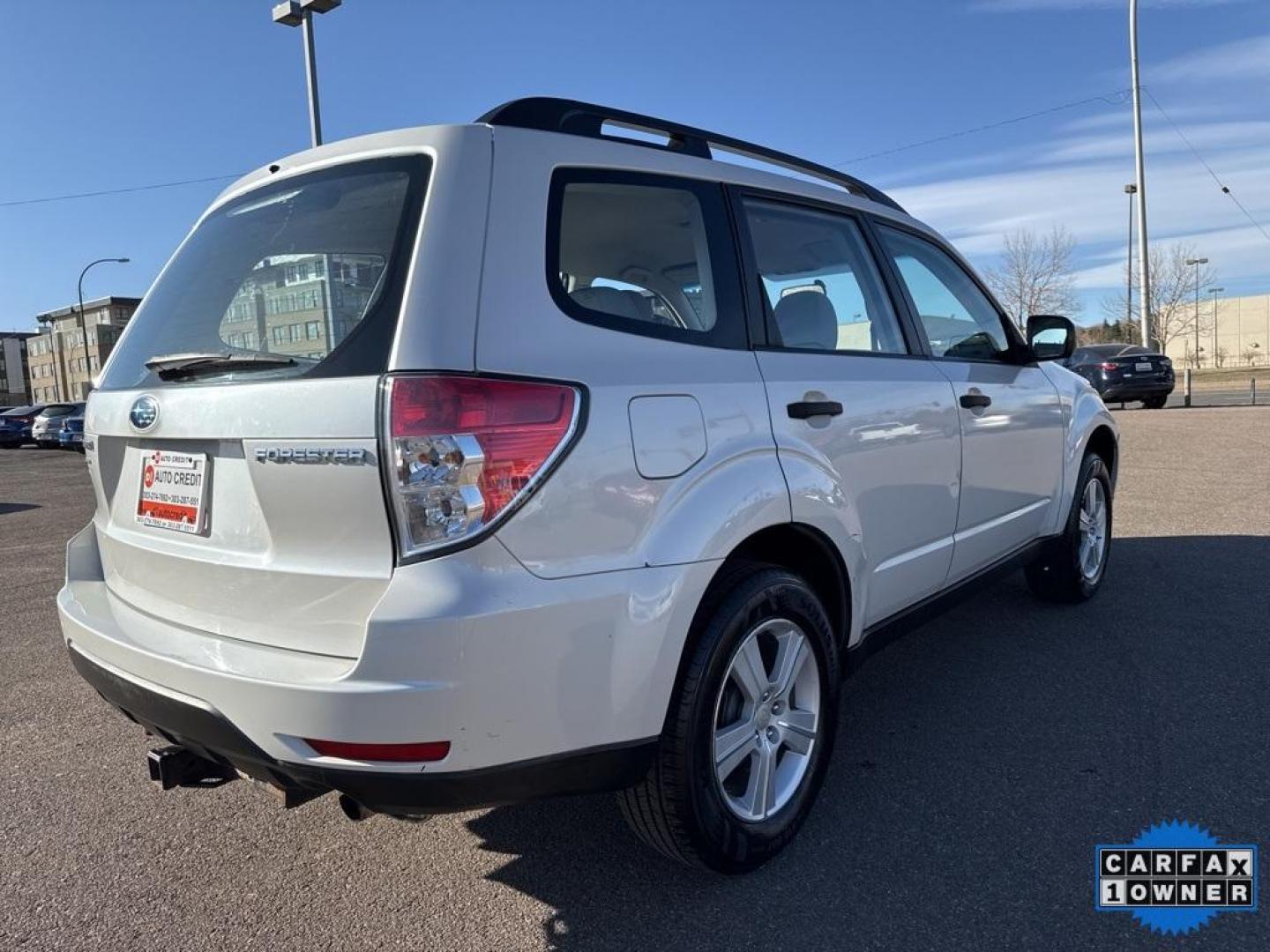 2010 Satin White Pearl /Aurora Platinum Subaru Forester 2.5X (JF2SH6BC5AH) with an 2.5L H4 SMPI SOHC 16V LEV II 170hp engine, Automatic transmission, located at 10890 W. Colfax Ave., Lakewood, CO, 80215, (303) 274-7692, 39.739914, -105.120132 - 2010 Subaru Forester CARFAX One-Owner, very clean inside and out! AWD Special Edition All Cars Have Clean Titles And Are Serviced Before Sale., New Tires, Non Smoker, No Pet Odor Or Hair, AWD.<br><br>D1 Auto NEVER charges dealer fees! All cars have clean titles and have been inspected for mechanical - Photo#4