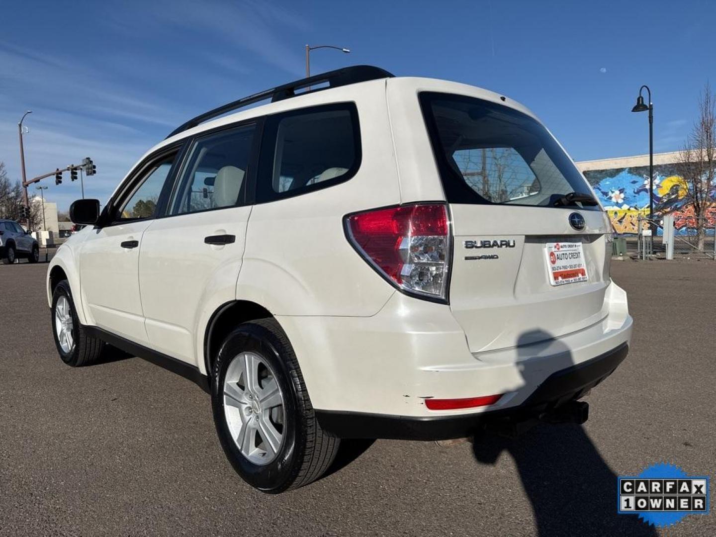 2010 Satin White Pearl /Aurora Platinum Subaru Forester 2.5X (JF2SH6BC5AH) with an 2.5L H4 SMPI SOHC 16V LEV II 170hp engine, Automatic transmission, located at 10890 W. Colfax Ave., Lakewood, CO, 80215, (303) 274-7692, 39.739914, -105.120132 - 2010 Subaru Forester CARFAX One-Owner, very clean inside and out! AWD Special Edition All Cars Have Clean Titles And Are Serviced Before Sale., New Tires, Non Smoker, No Pet Odor Or Hair, AWD.<br><br>D1 Auto NEVER charges dealer fees! All cars have clean titles and have been inspected for mechanical - Photo#6