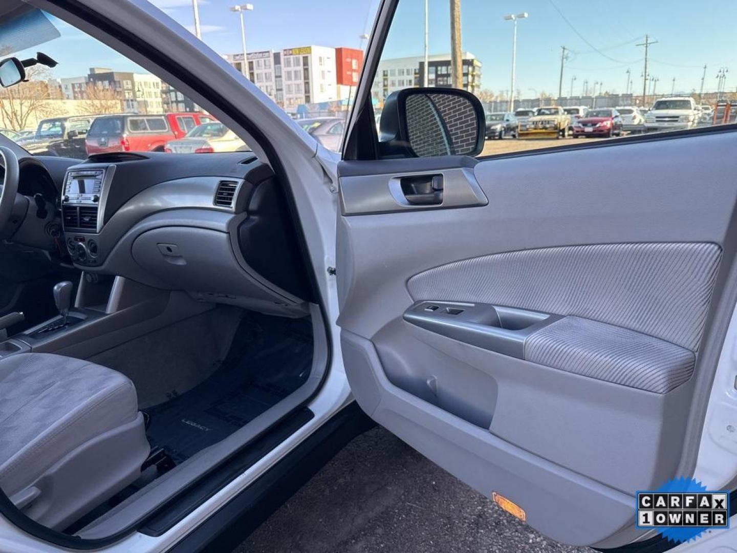 2010 Satin White Pearl /Aurora Platinum Subaru Forester 2.5X (JF2SH6BC5AH) with an 2.5L H4 SMPI SOHC 16V LEV II 170hp engine, Automatic transmission, located at 10890 W. Colfax Ave., Lakewood, CO, 80215, (303) 274-7692, 39.739914, -105.120132 - 2010 Subaru Forester CARFAX One-Owner, very clean inside and out! AWD Special Edition All Cars Have Clean Titles And Are Serviced Before Sale., New Tires, Non Smoker, No Pet Odor Or Hair, AWD.<br><br>D1 Auto NEVER charges dealer fees! All cars have clean titles and have been inspected for mechanical - Photo#20