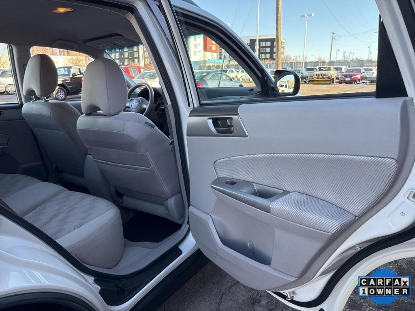 2010 Satin White Pearl /Aurora Platinum Subaru Forester 2.5X (JF2SH6BC5AH) with an 2.5L H4 SMPI SOHC 16V LEV II 170hp engine, Automatic transmission, located at 10890 W. Colfax Ave., Lakewood, CO, 80215, (303) 274-7692, 39.739914, -105.120132 - 2010 Subaru Forester CARFAX One-Owner, very clean inside and out! AWD Special Edition All Cars Have Clean Titles And Are Serviced Before Sale., New Tires, Non Smoker, No Pet Odor Or Hair, AWD.<br><br>D1 Auto NEVER charges dealer fees! All cars have clean titles and have been inspected for mechanical - Photo#21