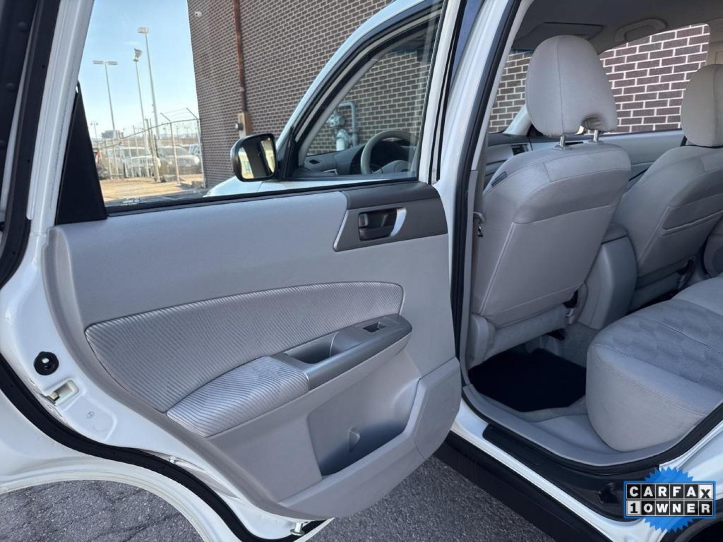 2010 Satin White Pearl /Aurora Platinum Subaru Forester 2.5X (JF2SH6BC5AH) with an 2.5L H4 SMPI SOHC 16V LEV II 170hp engine, Automatic transmission, located at 10890 W. Colfax Ave., Lakewood, CO, 80215, (303) 274-7692, 39.739914, -105.120132 - 2010 Subaru Forester CARFAX One-Owner, very clean inside and out! AWD Special Edition All Cars Have Clean Titles And Are Serviced Before Sale., New Tires, Non Smoker, No Pet Odor Or Hair, AWD.<br><br>D1 Auto NEVER charges dealer fees! All cars have clean titles and have been inspected for mechanical - Photo#22