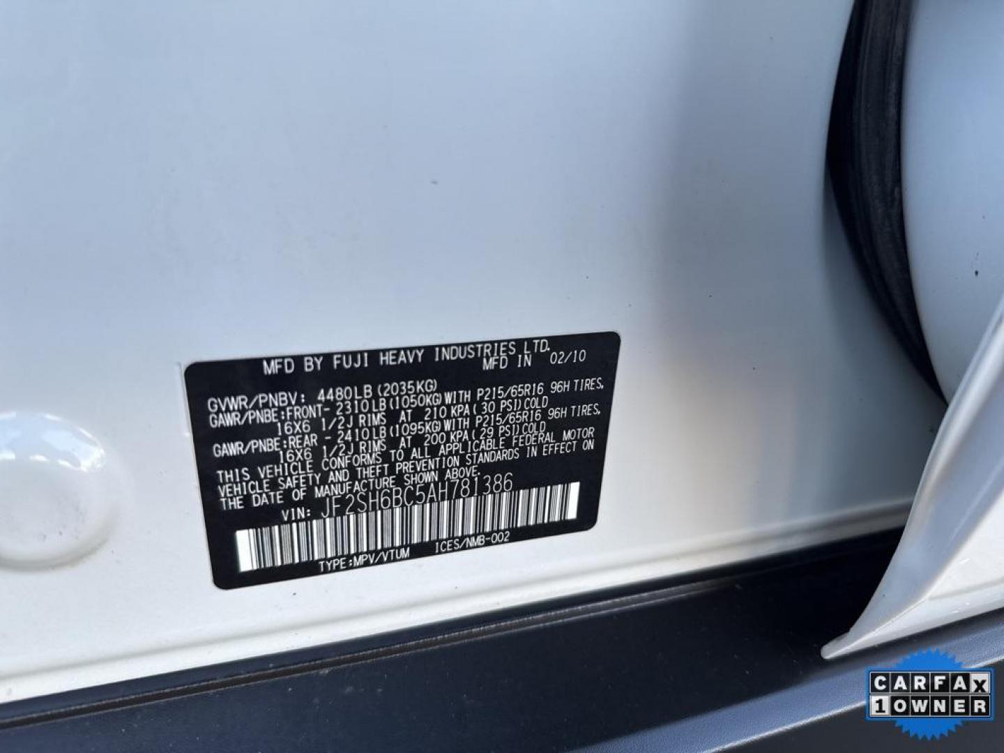 2010 Satin White Pearl /Aurora Platinum Subaru Forester 2.5X (JF2SH6BC5AH) with an 2.5L H4 SMPI SOHC 16V LEV II 170hp engine, Automatic transmission, located at 10890 W. Colfax Ave., Lakewood, CO, 80215, (303) 274-7692, 39.739914, -105.120132 - 2010 Subaru Forester CARFAX One-Owner, very clean inside and out! AWD Special Edition All Cars Have Clean Titles And Are Serviced Before Sale., New Tires, Non Smoker, No Pet Odor Or Hair, AWD.<br><br>D1 Auto NEVER charges dealer fees! All cars have clean titles and have been inspected for mechanical - Photo#24