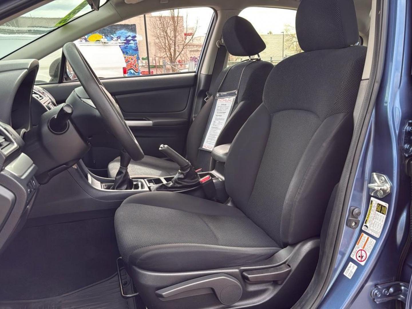 2016 BLUE Subaru Impreza Base (JF1GJAA64GG) with an 4 Cyl, 2.0L engine, Manual transmission, located at 10890 W. Colfax Ave., Lakewood, CO, 80215, (303) 274-7692, 39.739914, -105.120132 - Photo#14