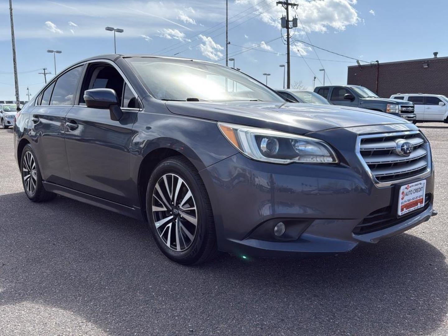2015 GRAY Subaru Legacy 2.5i Premium (4S3BNAF64F3) with an 4 Cyl, 2.5L engine, Automatic transmission, located at 10890 W. Colfax Ave., Lakewood, CO, 80215, (303) 274-7692, 39.739914, -105.120132 - Photo#2