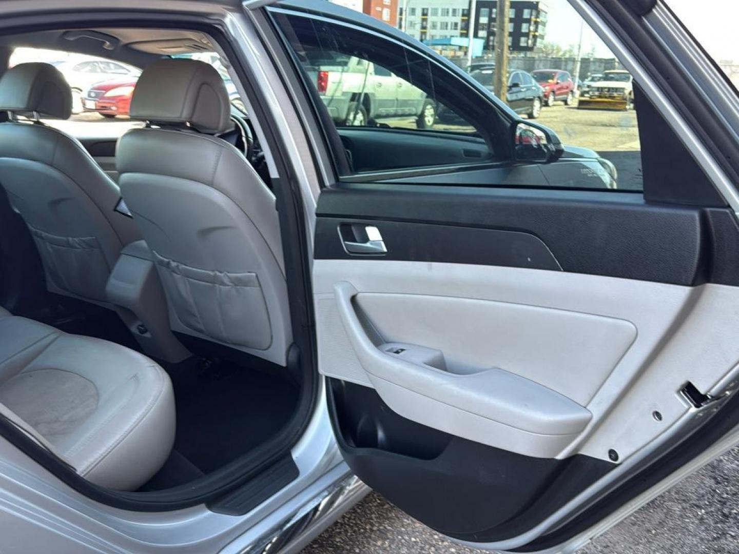 2015 SILVER Hyundai Sonata SPORT (5NPE34AF4FH) with an 4 Cyl, 2.4L engine, Automatic transmission, located at 10890 W. Colfax Ave., Lakewood, CO, 80215, (303) 274-7692, 39.739914, -105.120132 - Photo#28