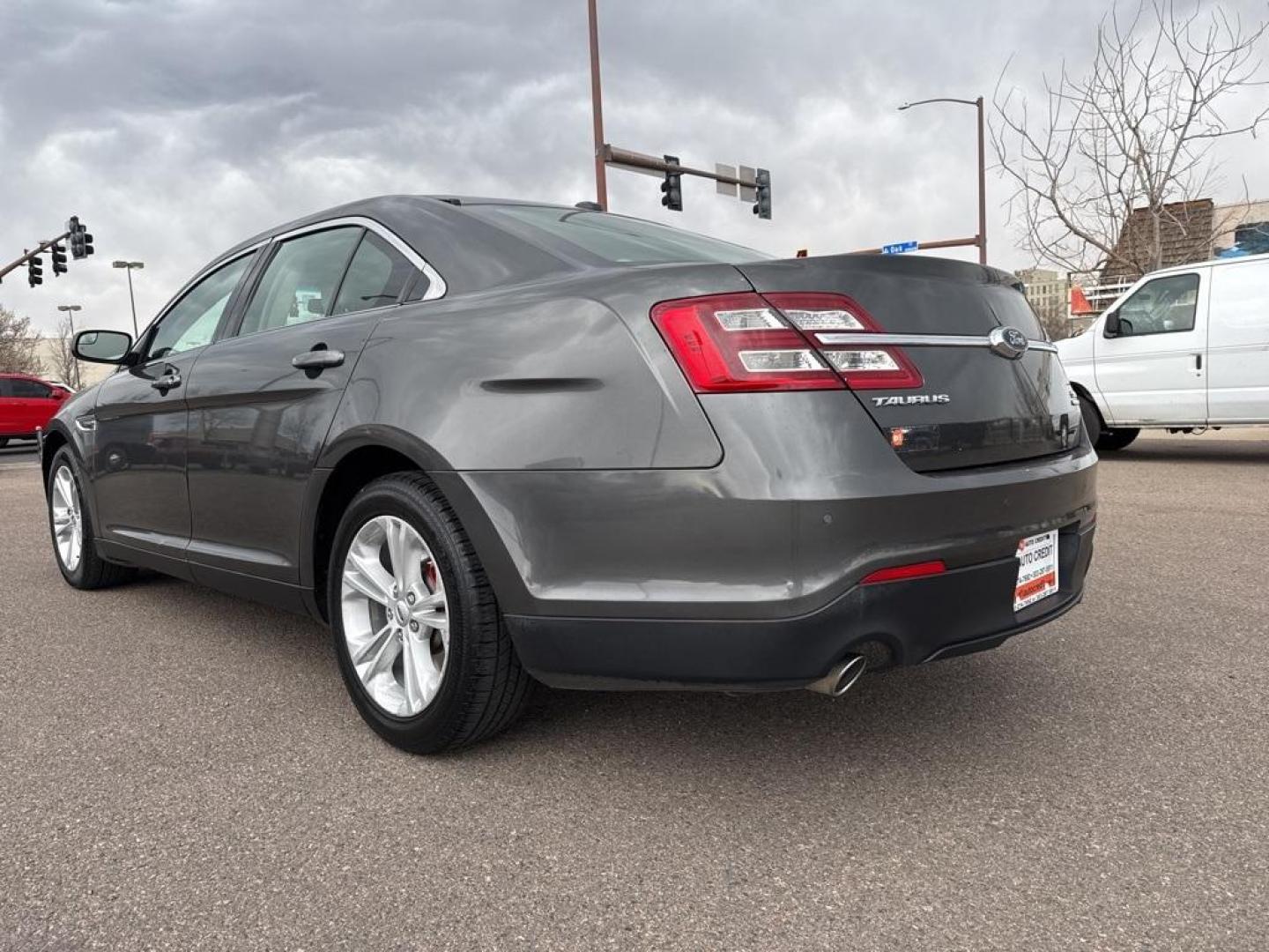 2016 GRAY Ford Taurus SEL (1FAHP2E85GG) with an V6, 3.5L engine, Automatic transmission, located at 10890 W. Colfax Ave., Lakewood, CO, 80215, (303) 274-7692, 39.739914, -105.120132 - Photo#33