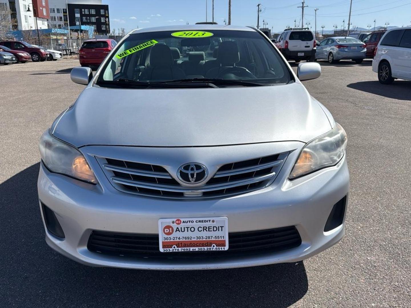 2013 SILVER Toyota Corolla LE (2T1BU4EE7DC) with an 4 Cyl, 1.8L engine, Automatic 5-Speed transmission, located at 10890 W. Colfax Ave., Lakewood, CO, 80215, (303) 274-7692, 39.739914, -105.120132 - Photo#1