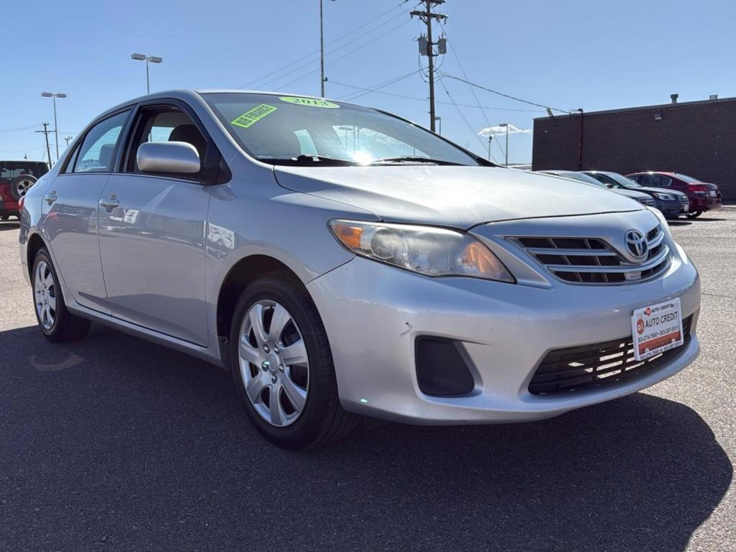 2013 SILVER Toyota Corolla LE (2T1BU4EE7DC) with an 4 Cyl, 1.8L engine, Automatic 5-Speed transmission, located at 10890 W. Colfax Ave., Lakewood, CO, 80215, (303) 274-7692, 39.739914, -105.120132 - Photo#2