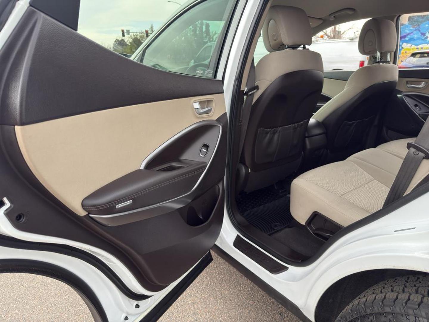 2017 WHITE Hyundai Santa Fe Sport Base (5NMZTDLB8HH) with an 4 Cyl, 2.4L engine, Automatic transmission, located at 10890 W. Colfax Ave., Lakewood, CO, 80215, (303) 274-7692, 39.739914, -105.120132 - Photo#13