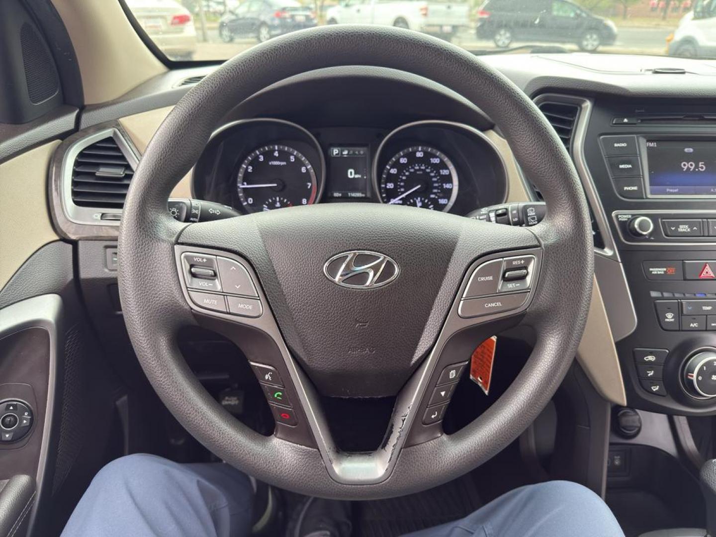 2017 WHITE Hyundai Santa Fe Sport Base (5NMZTDLB8HH) with an 4 Cyl, 2.4L engine, Automatic transmission, located at 10890 W. Colfax Ave., Lakewood, CO, 80215, (303) 274-7692, 39.739914, -105.120132 - Photo#21
