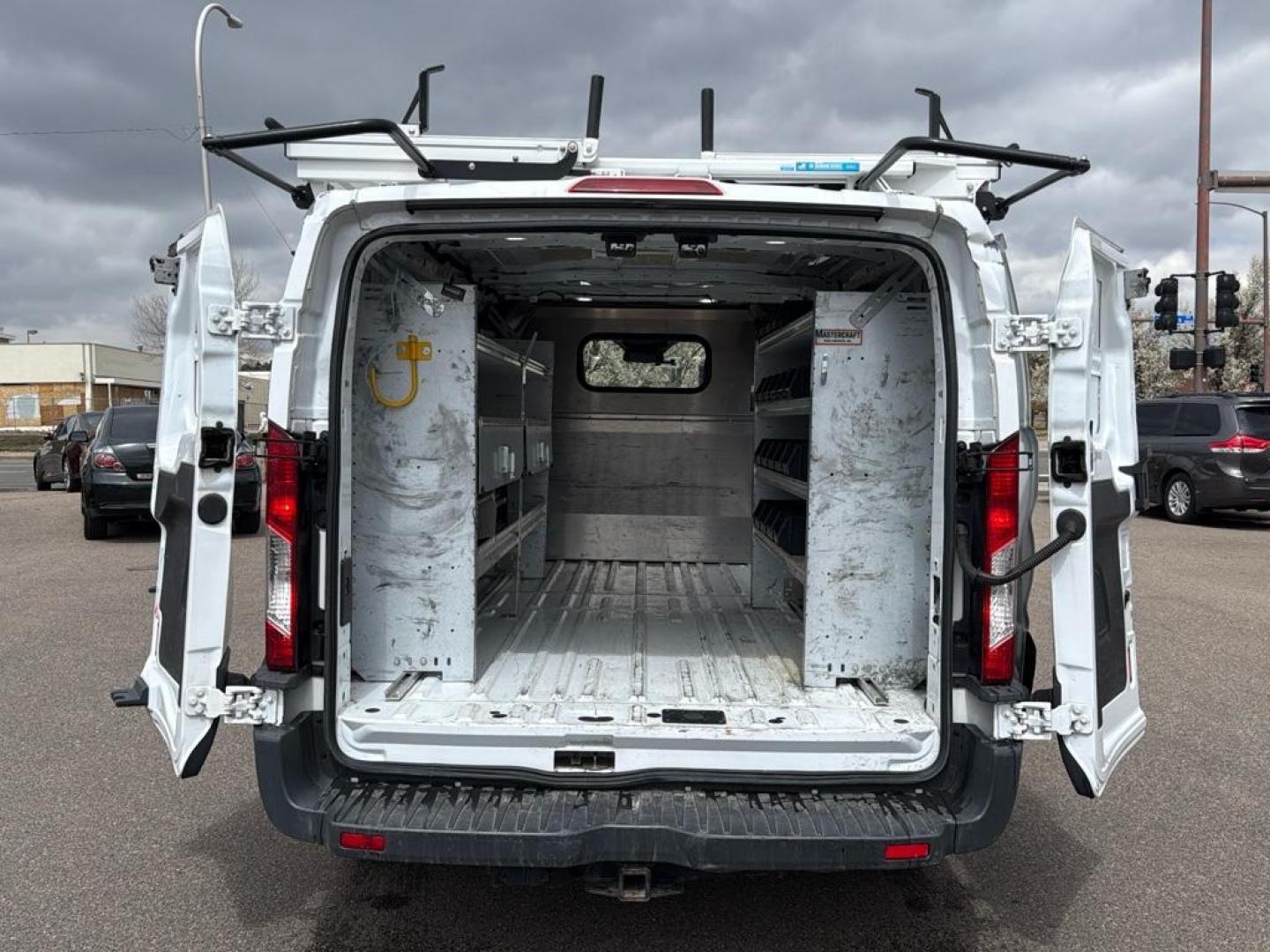2018 WHITE Ford Transit Van Base (1FTYR2YM9JK) with an V6, 3.7L engine, Automatic transmission, located at 10890 W. Colfax Ave., Lakewood, CO, 80215, (303) 274-7692, 39.739914, -105.120132 - Photo#8