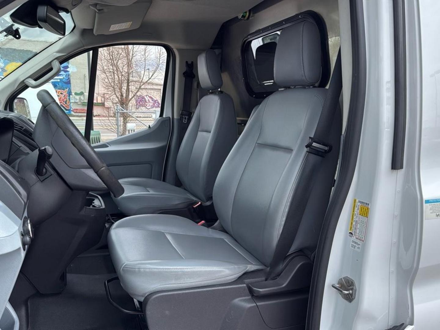 2018 WHITE Ford Transit Van Base (1FTYR2YM9JK) with an V6, 3.7L engine, Automatic transmission, located at 10890 W. Colfax Ave., Lakewood, CO, 80215, (303) 274-7692, 39.739914, -105.120132 - Photo#14