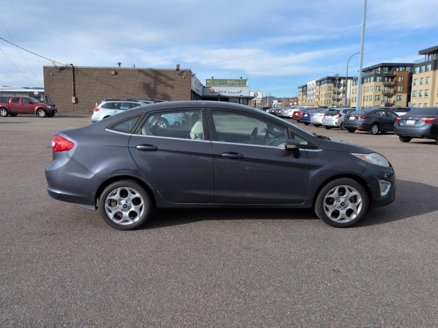 2013 BLUE Ford Fiesta Titanium (3FADP4CJ7DM) with an 4 Cyl, 1.6L engine, Manual transmission, located at 10890 W. Colfax Ave., Lakewood, CO, 80215, (303) 274-7692, 39.739914, -105.120132 - Photo#3