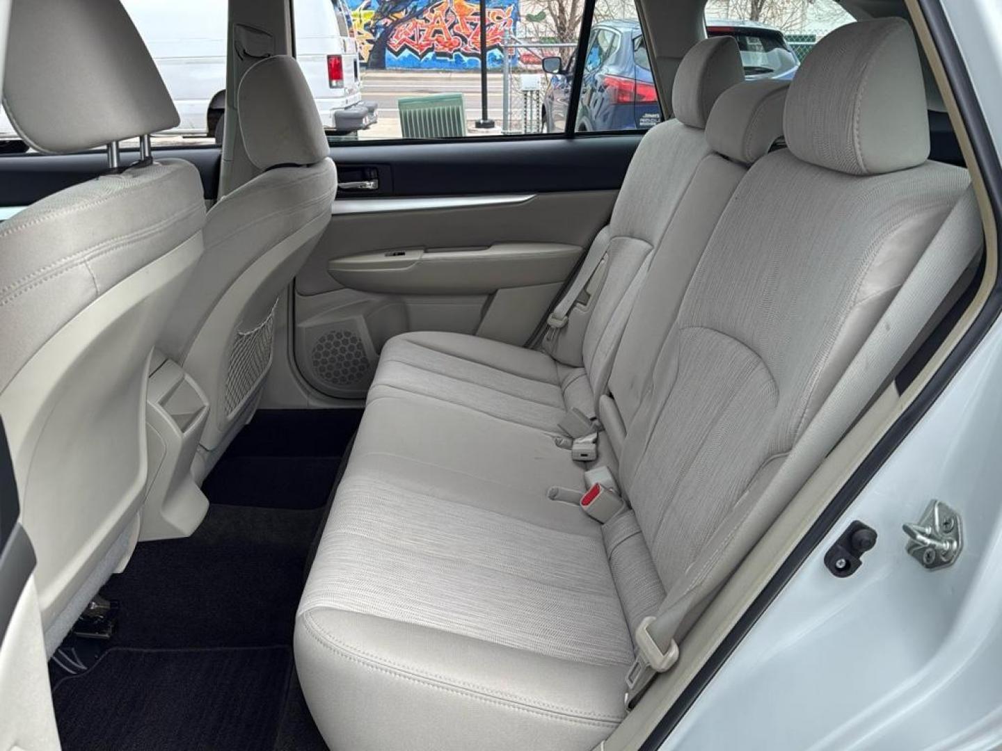 2013 WHITE Subaru Outback 2.5i (4S4BRCAC7D3) with an 4 Cyl, 2.5L engine, Automatic transmission, located at 10890 W. Colfax Ave., Lakewood, CO, 80215, (303) 274-7692, 39.739914, -105.120132 - Photo#15