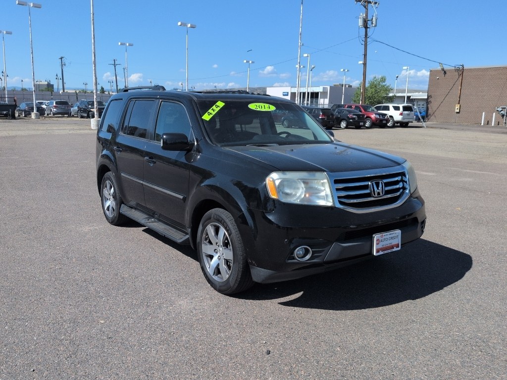 2014 BLACK Honda Pilot Touring-RES (5FNYF4H97EB) with an V6, 3.5L engine, Automatic transmission, located at 10890 W. Colfax Ave., Lakewood, CO, 80215, (303) 274-7692, 39.739914, -105.120132- Photo#2